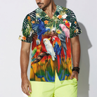 Tropical Parrot Birds Hawaiian Shirt