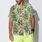 Tropical Jungle Tiger Shirt For Men Hawaiian Shirt