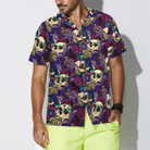 Bright Magic Psychedelic Mushrooms And Skulls Hawaiian Shirt