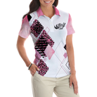 Looks Like A Beauty Drives Like A Beast Golf Short Sleeve Women Polo Shirt, Leopard Pattern Golf Shirt For Ladies