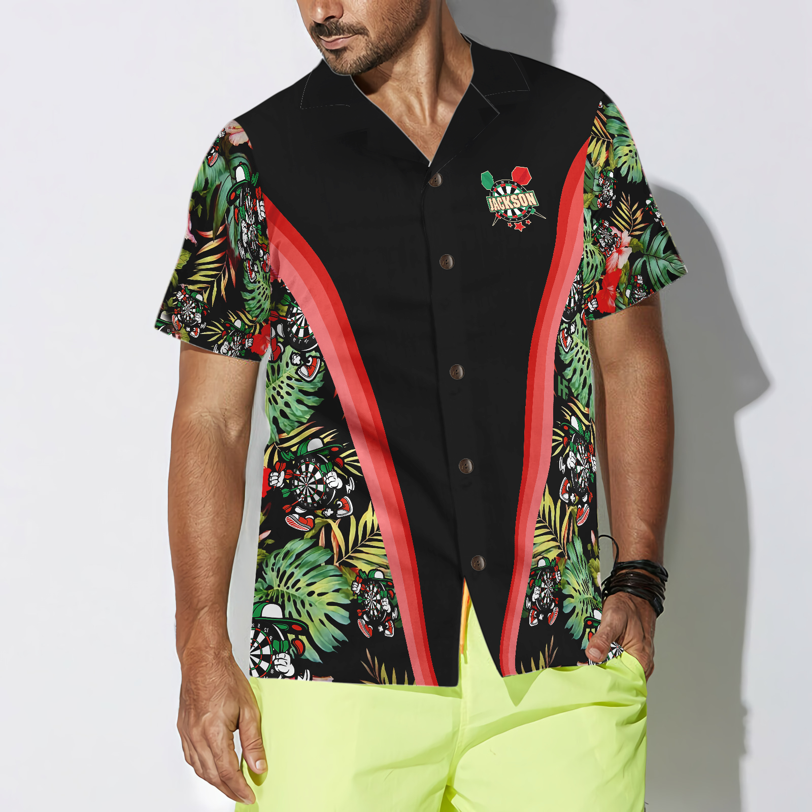 Old Guys Rule Dart Tropical Custom Hawaiian Shirt