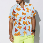 Pizza And Poodles Shirt For Men Hawaiian Shirt