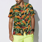 Funky Tropical Pizza Shirt For Men Hawaiian Shirt