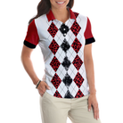 Just A Woman Who Loves Golf And Hallowine Golf Short Sleeve Women Polo Shirt, Halloween Golf Shirt For Ladies