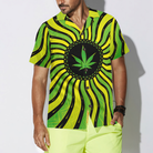 Magic Marijuana Leaf With Sacred Geometry Hawaiian Shirt