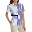 I Golf Like A Girl Try To Keep Up Short Sleeve Women Polo Shirt, Lavender Golf Shirt For Ladies