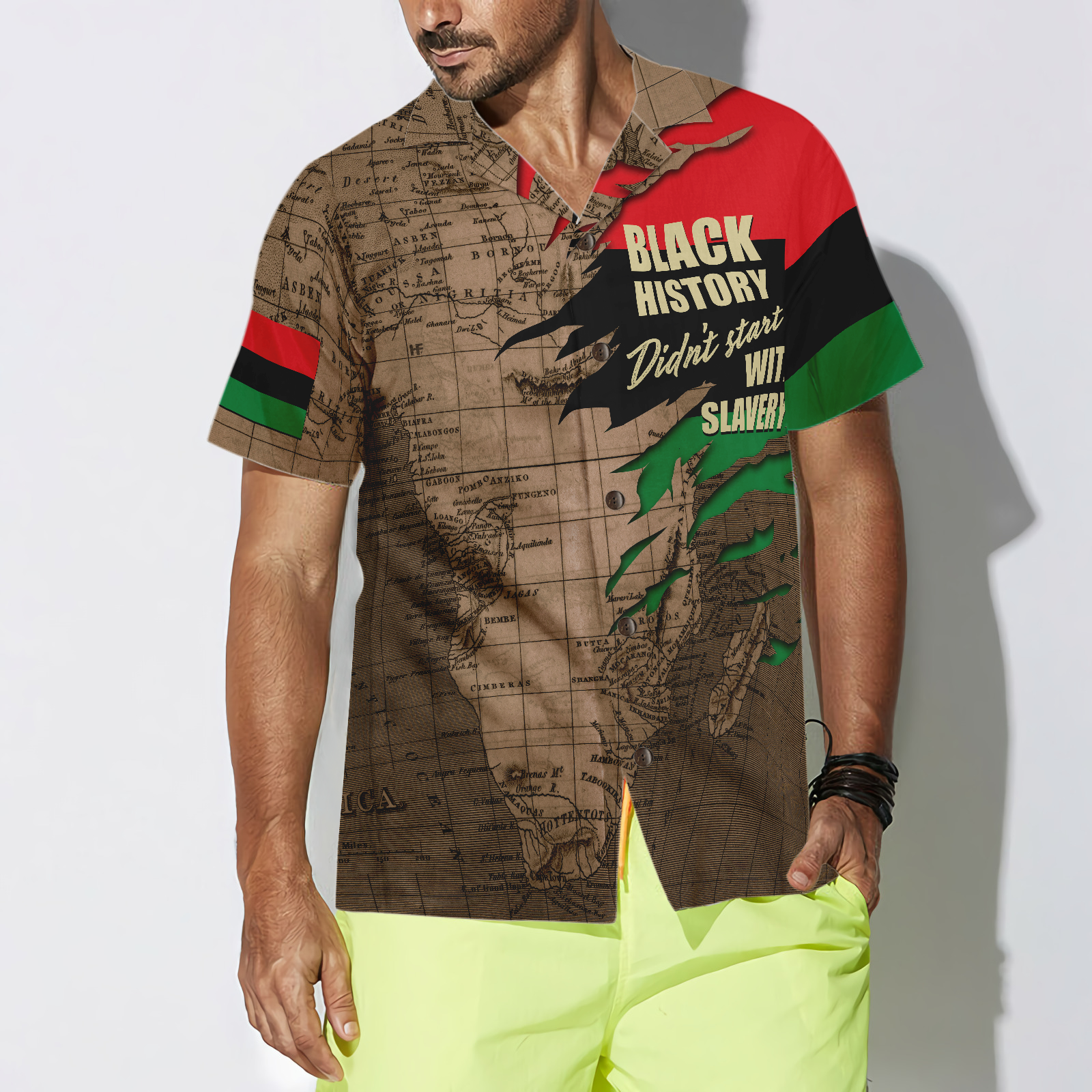Black History Didn't Start With Slavery Hawaiian Shirt