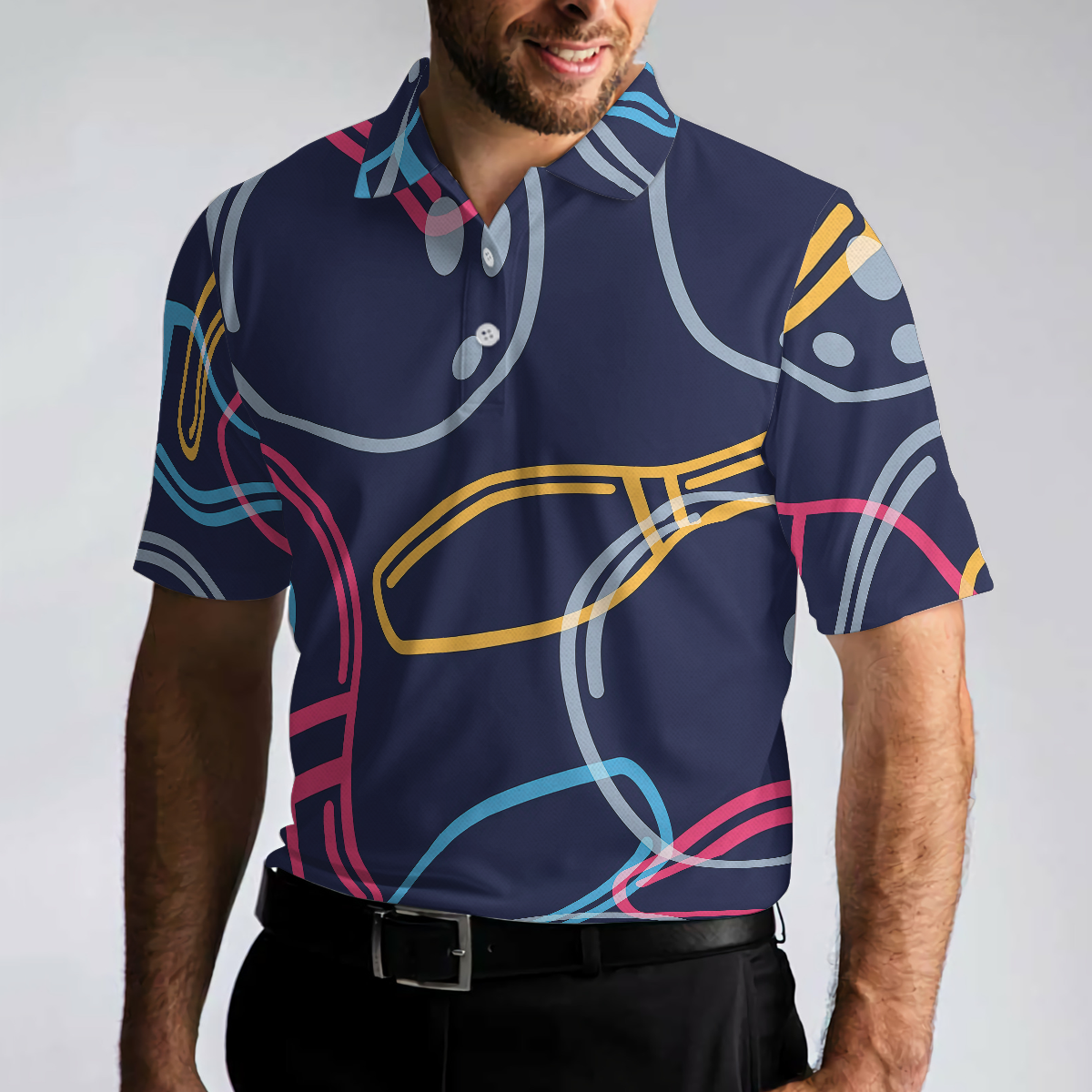 I Play Bowling Because I Like It Shirt For Men Polo Shirt, Colorful Bowling Shirt Design For Male Bowlers