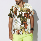 Horses Painting Shirt For Men Hawaiian Shirt