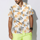 Tropical Palm Tree Tigers Shirt For Men Hawaiian Shirt