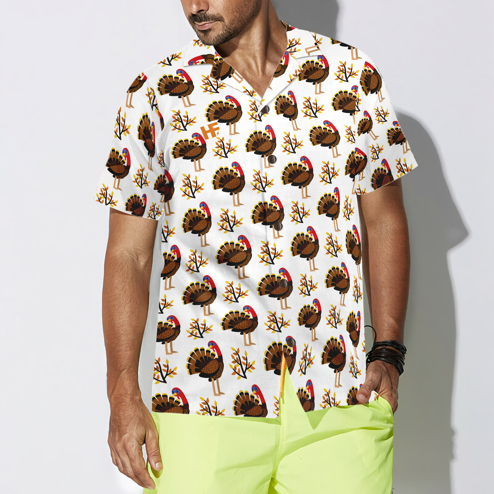 Autumn Cute Turkey Birds Hawaiian Shirt