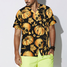 Pumpkin & Skull Halloween Hawaiian Shirt