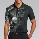 Golf Shut Up Polo Shirt, Scary Skull Golf Shirt Design For Men, Best Halloween Golf Gift For Golfers