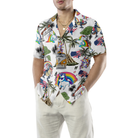 Unicorn American Flag Hawaiian Shirt