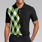 I Might Look Like I'm Listening To You But In My Head I'm Playing Golf Polo Shirt, Plaid Pattern Golf Shirt