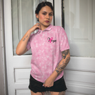 My God Is Stronger Than Breast Cancer Awareness Short Sleeve Women Polo Shirt