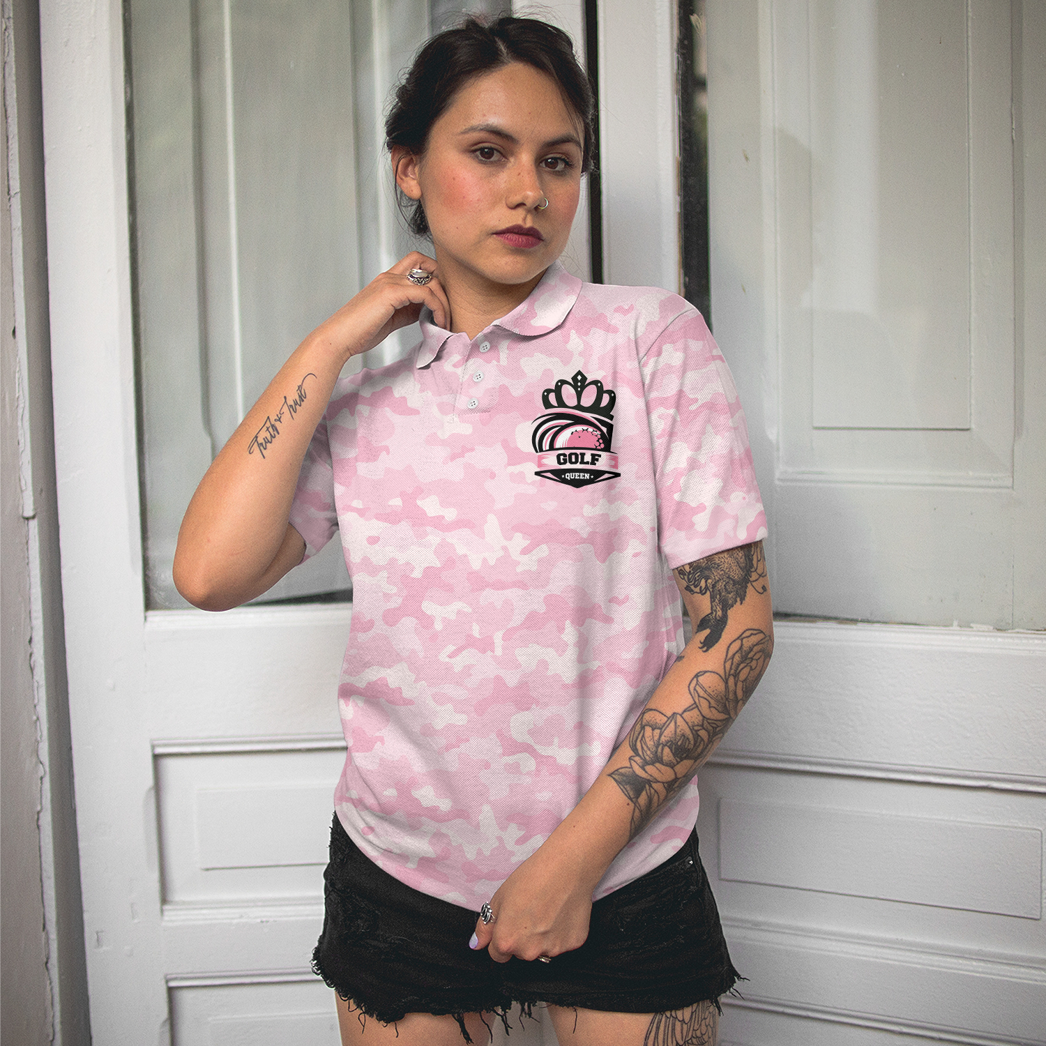 My Lucky Golf Shirt Golf Short Sleeve Women Polo Shirt