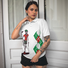Kiss My Putt Golf Short Sleeve Women Polo Shirt
