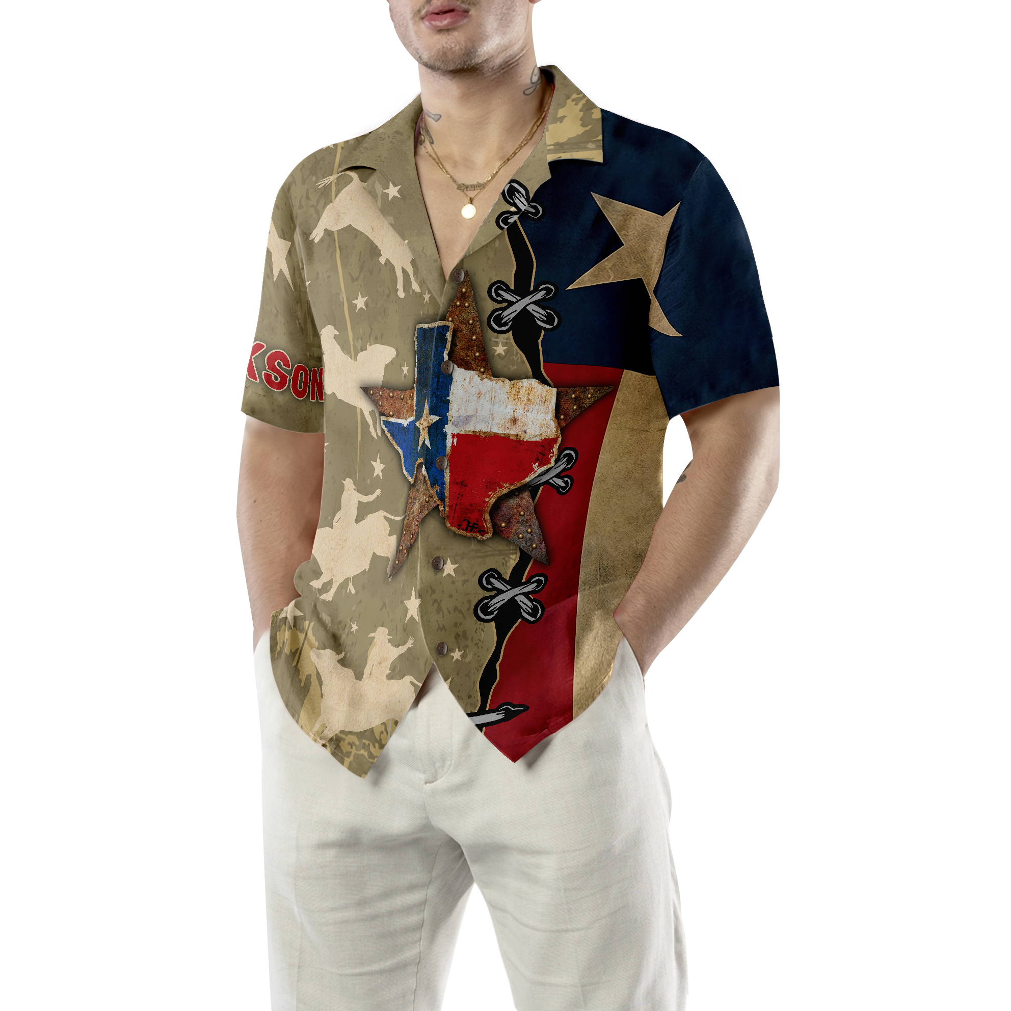 Texas Flag & Rodeo Texas Custom Hawaiian Shirt, Unique Texas Shirt For Texas Lovers
