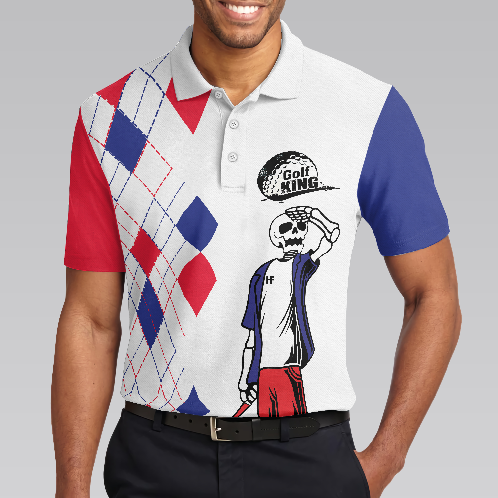 The Older I Get The Harder It Is To Find My Balls Golf Polo Shirt, Skeleton Golf Shirt Design, Swag Golf Shirt