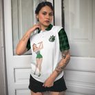 Don't Play Too Much Golf Short Sleeve Women Polo Shirt, Green Plaid Pattern Shirt For Women, Best Golf Gift Idea