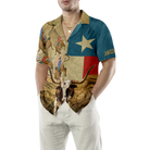 Rodeo Longhorn Texas Flag Custom Hawaiian Shirt, Unique Texas Shirt For Texas Lovers