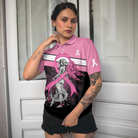 Breast Cancer Angel Breast Cancer Awareness Short Sleeve Women Polo Shirt