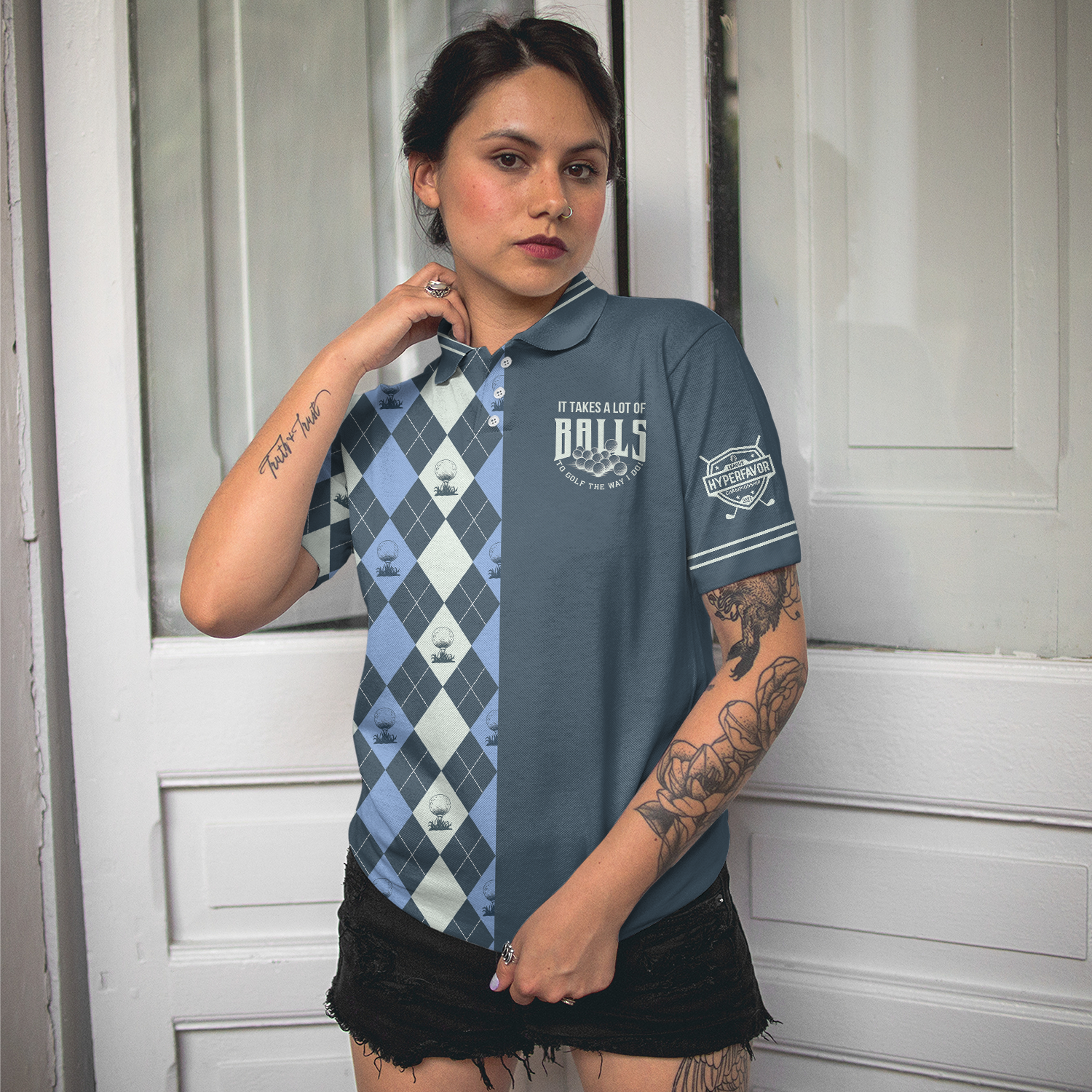 Golf The Way I Do Polo Shirt For Women Short Sleeve Women Polo Shirt