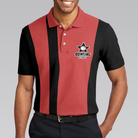 It's Not How You Bowl It's How You Roll Polo Shirt, Black And Red Short Sleeve Bowling Shirt For Men