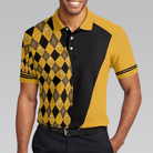 Swing Swear Drink Repeat V2 Polo Shirt, Argyle Pattern Golf Shirt For Male Golfers, Skull Golf Shirt