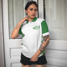 I Canceled My Golf Game To Be Here Golf Short Sleeve Women Polo Shirt, White And Green Golf Shirt For Ladies