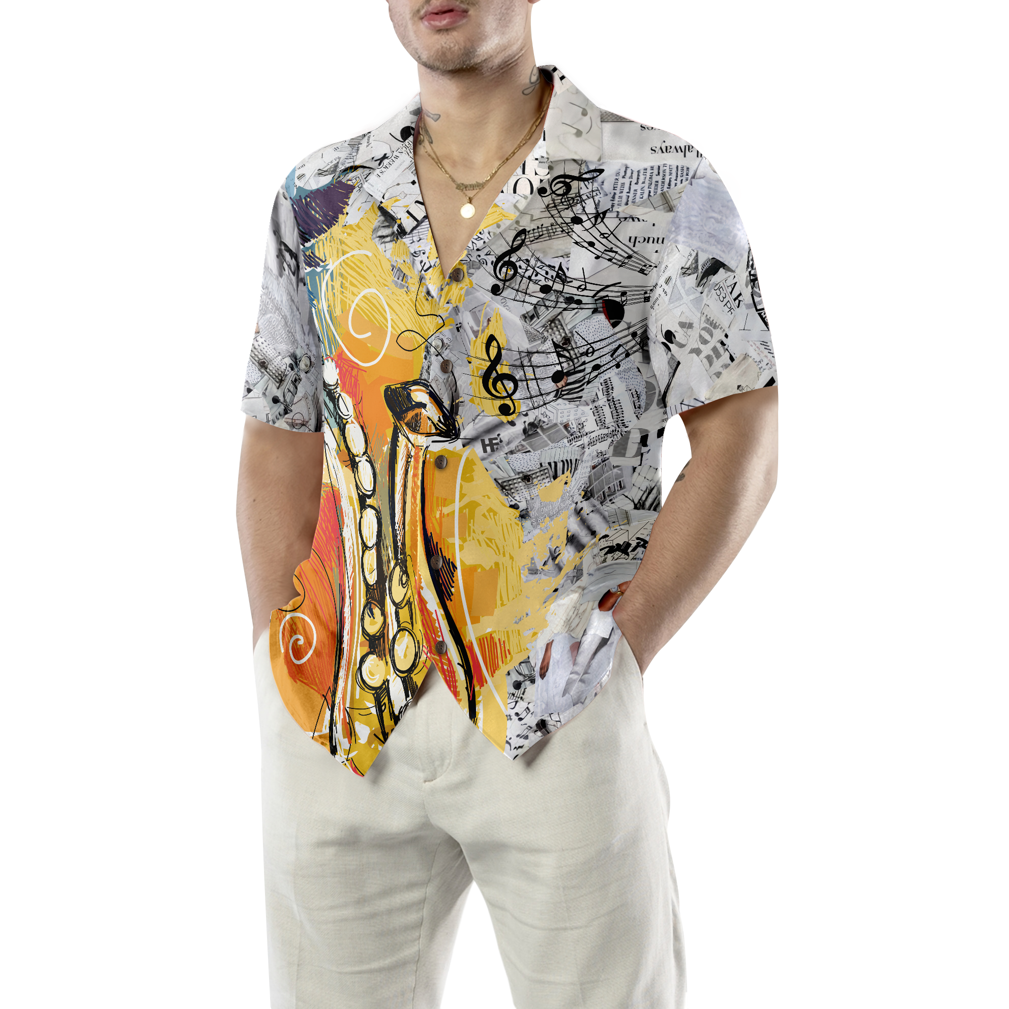 Play With Music Saxophone Shirt Hawaiian Shirt