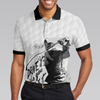 Drive It Like You Stole It Golf Polo Shirt, Short Sleeve Black And White Golf Shirt For Men - Hyperfavor
