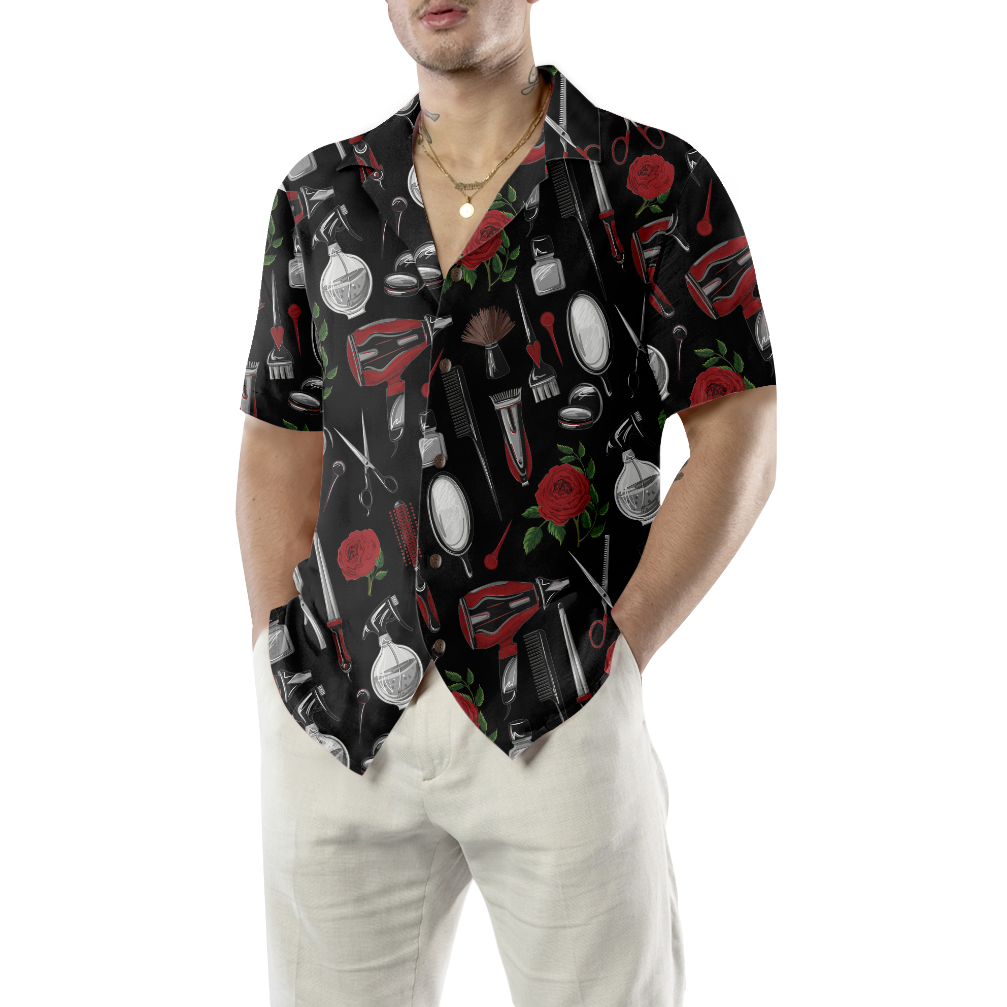 Hairdresser Tools Hawaiian Shirt