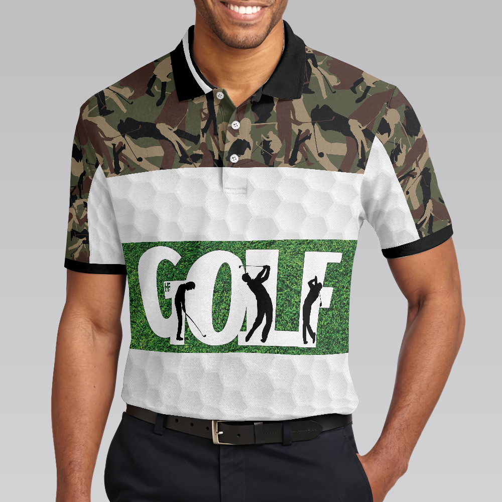 Weapon Of Grass Destruction Golf Polo Shirt, Smart Golf Shirt For Men