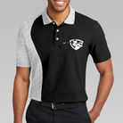 Golf I Play Like An Old Man Polo Shirt, Black And White Golf Sayings Shirt Design, Basic Golf Shirt For Golfers - Hyperfavor