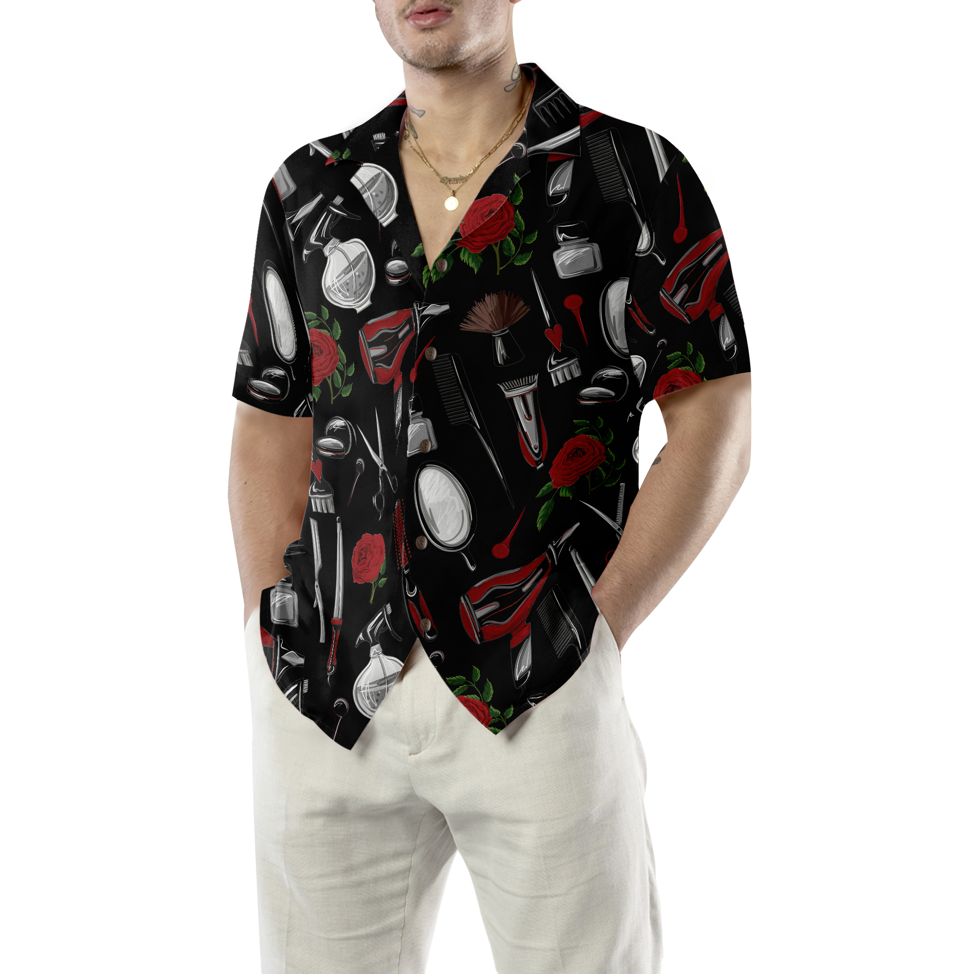 Hairdresser Tools Hawaiian Shirt