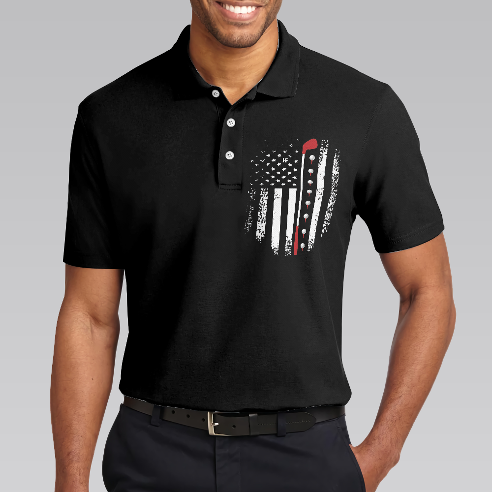 Golf And Beer That Why I'm Here Polo Shirt, Golf Evolution American Flag Polo Shirt, Golf Shirt For Beer Lovers - Hyperfavor