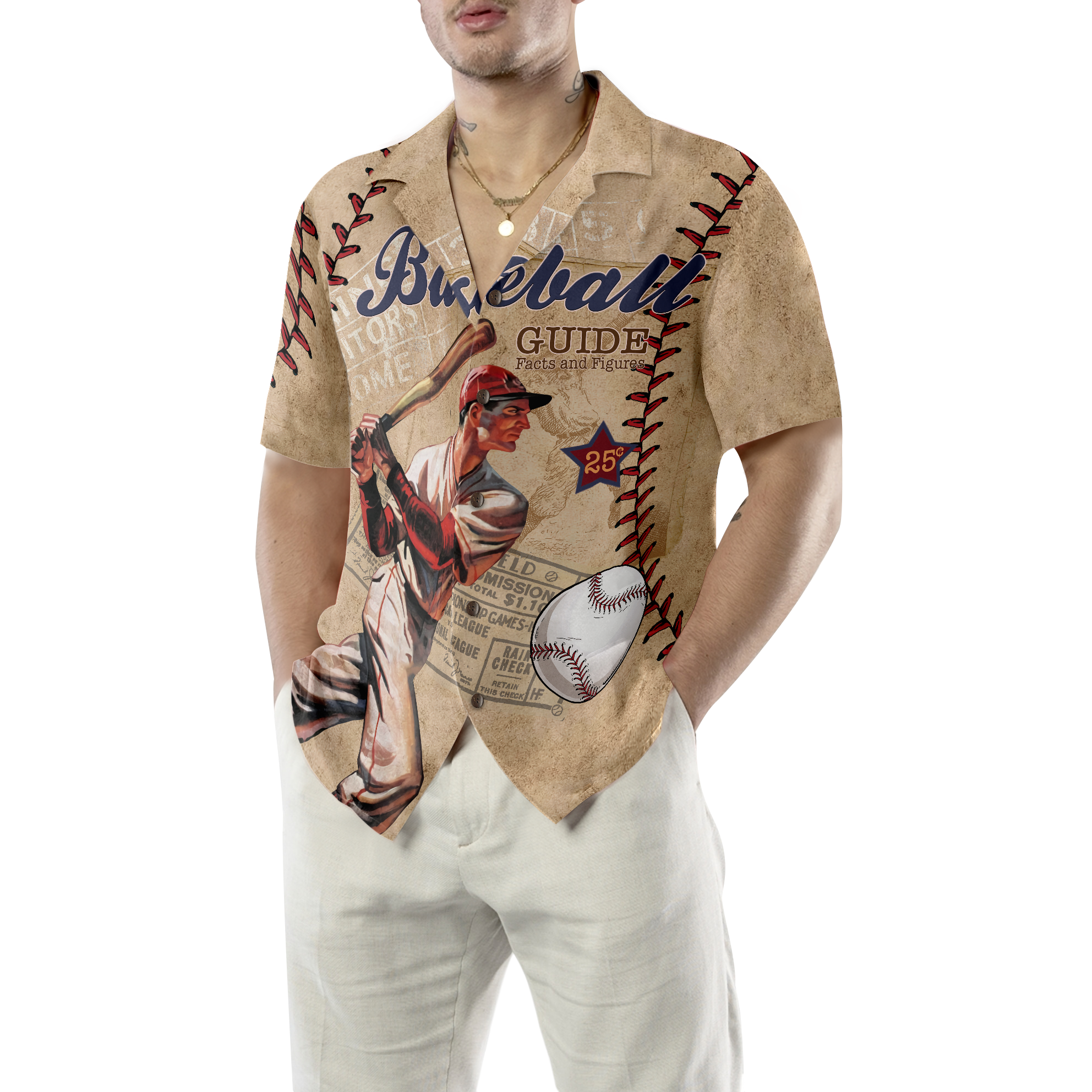 Baseball National League Hawaiian Shirt