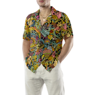 Hippie Style Doodles Illustration Hawaiian Shirt