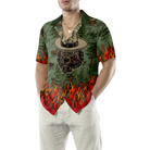 Camping Sheriff Bear Drink Beer Hawaiian Shirt