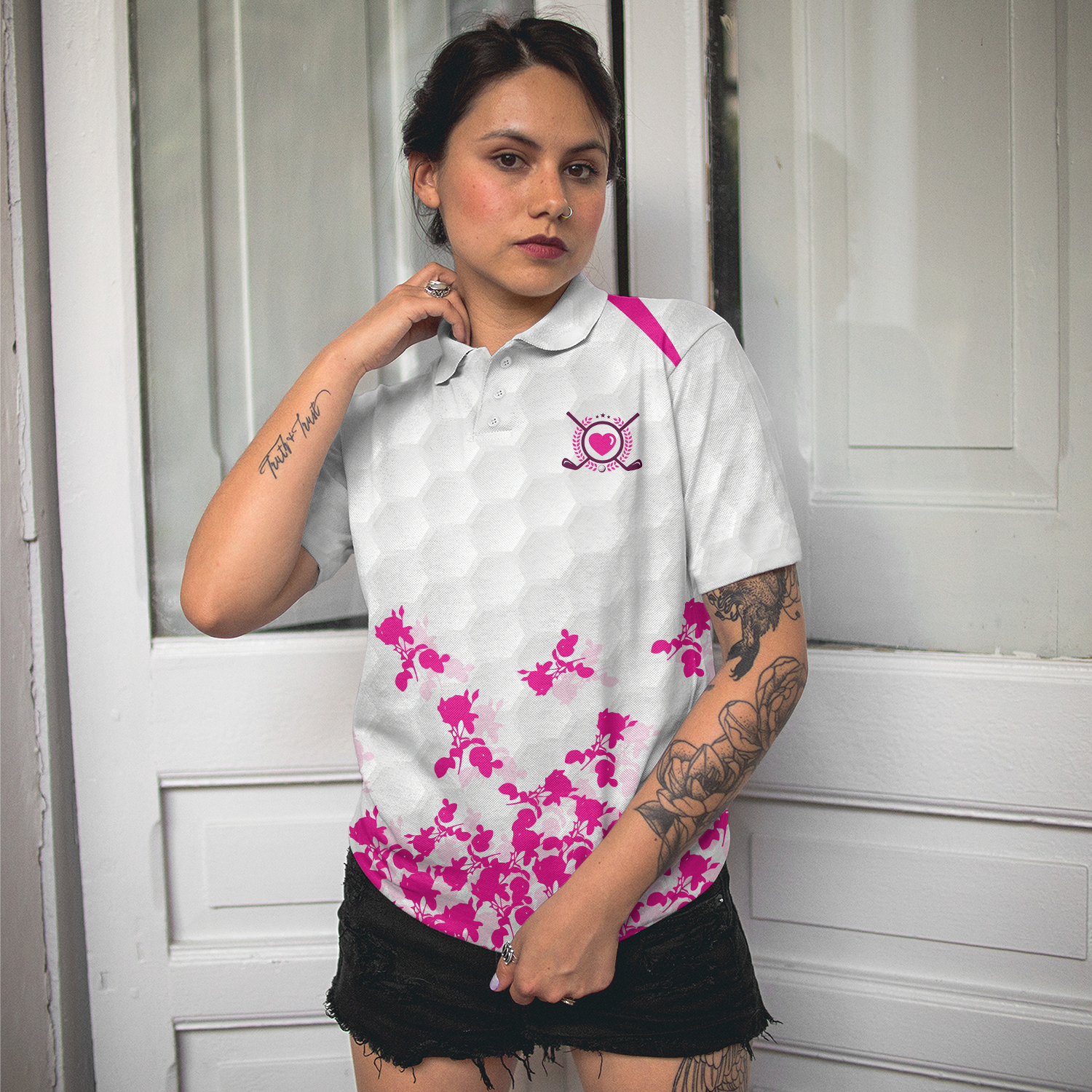 And Yet You Are Staring At My Golf Putt Again Golf Short Sleeve Women Polo Shirt, Best Golf Shirt For Female
