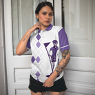 Never Underestimate A Woman Who Loves Golf V2 Short Sleeve Women Polo Shirt