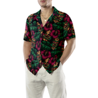Retro Tiki Mask Seamless Pattern Tiki Hawaiian Shirt, Funny Tiki Shirt For Women And Men