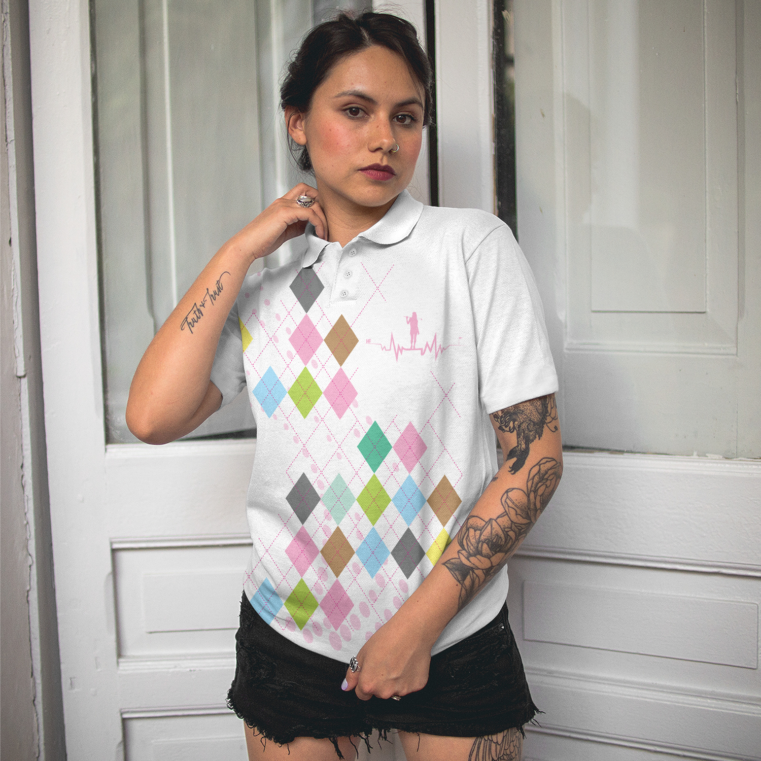 Move Over Boys Let A Girl Show You How To Golf Short Sleeve Women Polo Shirt