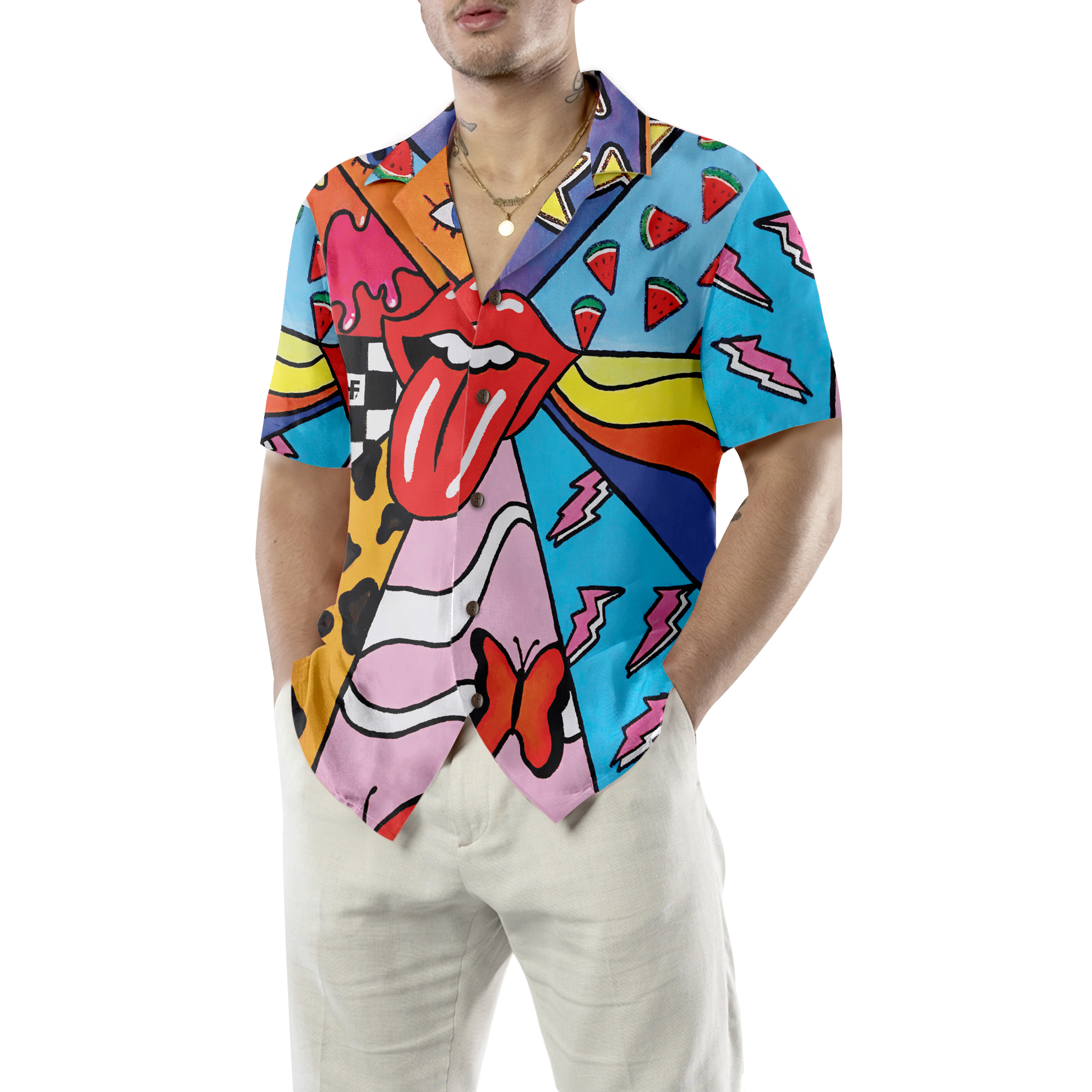 Hawaiian Hippie Shirt For Men Hawaiian Shirt