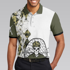 Veteran Fire In The Hole Polo Shirt, Veteran Themed Golfing Polo Shirt For Male Golfers, Argyle Shirt