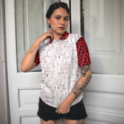 Red Wine And Leopard Pattern Drink Short Sleeve Women Polo Shirt, Wine Drinking Icon Polo Shirt For Ladies