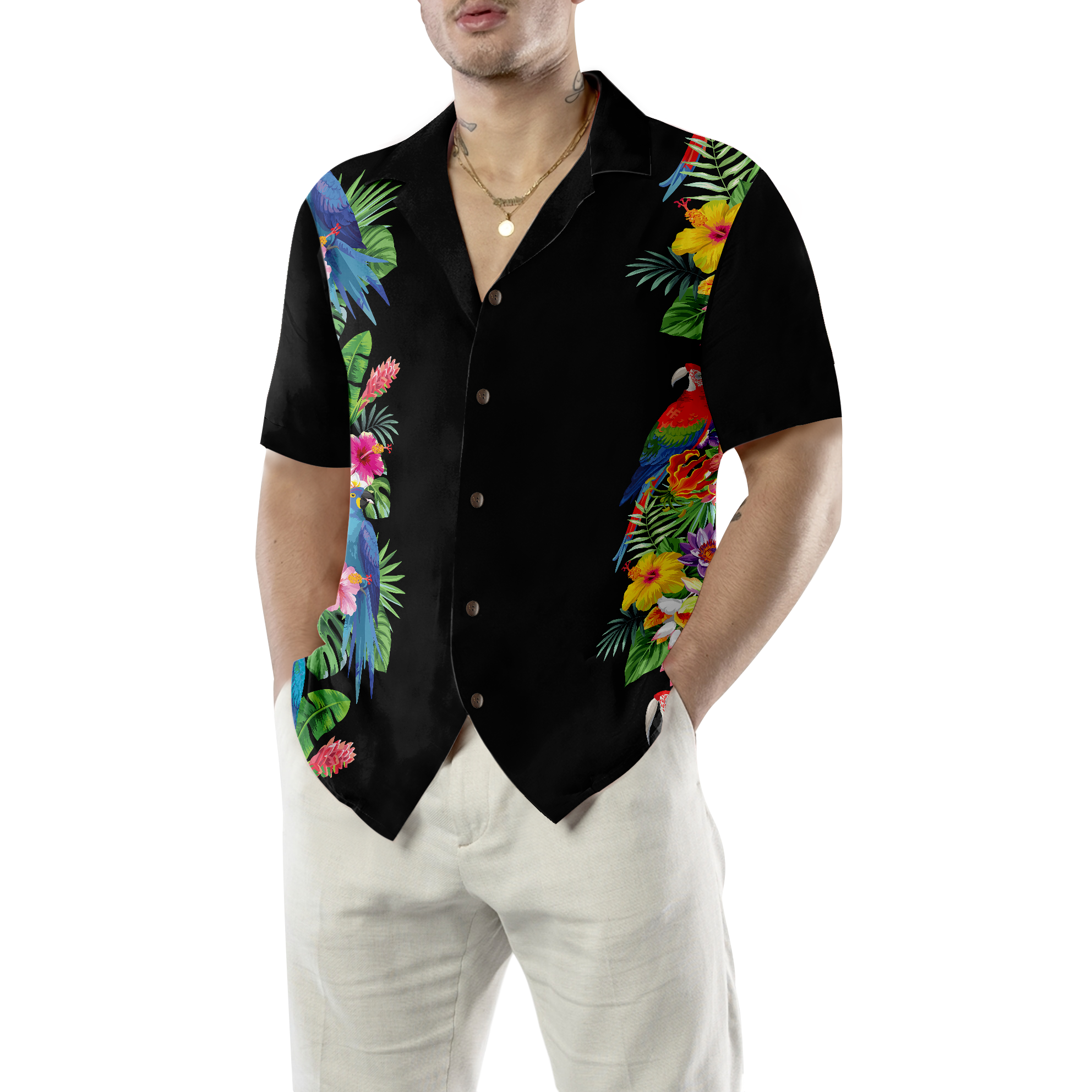 Parrot Party Shirt For Men Hawaiian Shirt