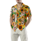 Corgi Lovers With Sunflower Hawaiian Shirt
